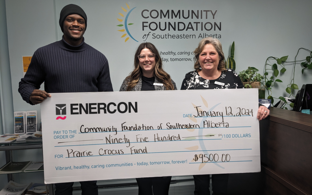 ENERCON Donates $9,500 to the Community Foundation of Southeastern Alberta