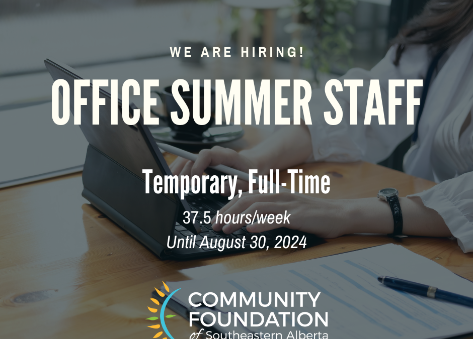 Now Hiring: Office Summer Staff